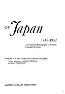 Cover of: The Allied occupation of Japan, 1945-1952: an annotated bibliography of Western-language materials.