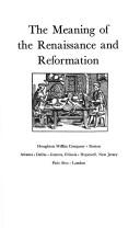 Cover of: The meaning of the Renaissance and Reformation.