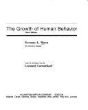Cover of: The growth of human behavior by Norman Leslie Munn