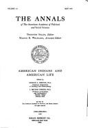 Cover of: American Indians and American life.