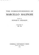 Cover of: The correspondence of Marcello Malpighi
