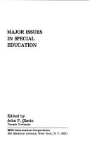 Cover of: Major issues in special education