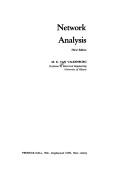 Network analysis by M. E. Van Valkenburg