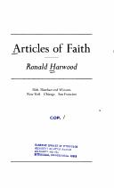 Cover of: Articles of faith. by Ronald Harwood