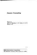 Cover of: Genetic counseling