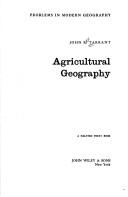 Agricultural geography by John Rex Tarrant