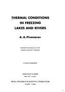 Cover of: Thermal conditions in freezing lakes and rivers