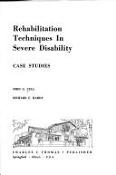 Rehabilitation techniques in severe disability by John G. Cull