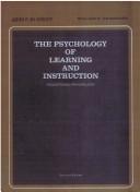 Cover of: The psychology of learning and instruction: educational psychology