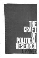 Cover of: The craft of political research: a primer.