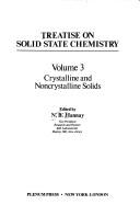 Cover of: Treatise on solid state chemistry.