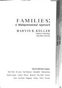 Cover of: Families: a multigenerational approach