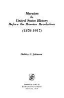 Marxism in United States history before the Russian Revolution (1876-1917)