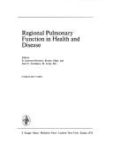 Cover of: Regional pulmonary function in health and disease.