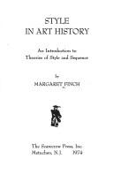 Cover of: Style in Art History | Margaret Finch