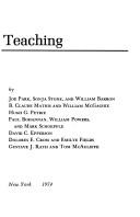 Cover of: Theories for teaching