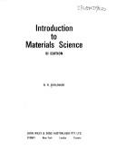 Introduction to materials science by B. R. Schlenker