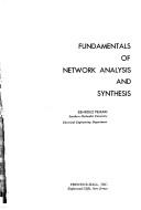 Fundamentals of network analysis and synthesis by Behrouz Peikari