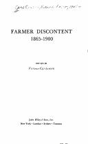 Cover of: Farmer discontent, 1865-1900