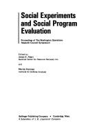 Cover of: Social experiments and social program evaluation.