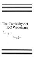 Cover of: The comic style of P. G. Wodehouse by Robert Anderson Hall