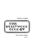 Cover of Kiss Hollywood good-by