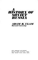 Cover of: history of Soviet Russia