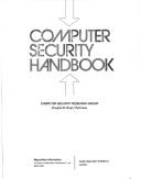 Cover of: Computer security handbook