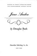 Cover of: Jane Austen. by Douglas Bush