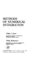 Methods of numerical integration by Philip J. Davis, Philip Rabinowitz
