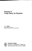 Elements of group theory for physicists by A. W. Joshi