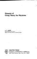 Cover of: Elements of group theory for physicists by A. W. Joshi