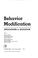Cover of: Behavior modification: applications to education.