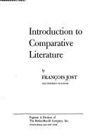 Introduction to comparative literature by François Jost