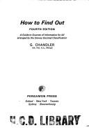 Cover of: How to find out | Chandler, George