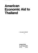 Cover of: American economic aid to Thailand | J. Alexander Caldwell