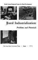 Cover of: Rural industrialization: problems and potentials.