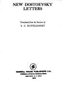 Cover of: New Dostoevsky letters. by Фёдор Михайлович Достоевский