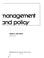 Cover of: Financial management and policy