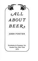 Cover of: All about beer by Porter, John