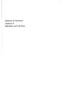 Cover of: Methods for statistical analysis of reliability and life data