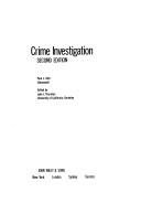 Cover of: Crime investigation by Paul Leland Kirk
