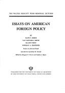 Cover of: Essays on American foreign policy