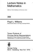 Cover of: Tensor products of principal series representations: reduction of tensor products of principal series by Floyd L. Williams