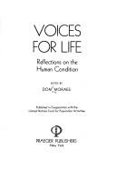 Cover of: Voices for life: reflections on the human condition