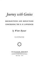 Journey with genius by Witter Bynner