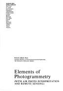 Cover of: Elements of photogrammetry by Paul R. Wolf