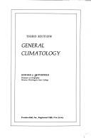 Cover of: General climatology by Howard J. Critchfield