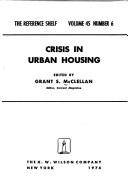 Cover of: Crisis in urban housing