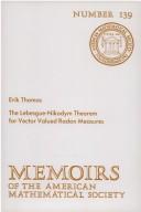 The Lebesgue-Nikodym theorem for vector valued Radon measures by Erik Thomas
